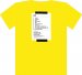 Yellow Coming Up Logo T Shirt With UK Tour Dates